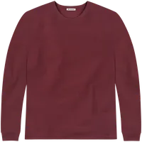 StringKing Men's FlexStyle Long Sleeve Crewneck T-Shirt - Relaxed Fit, Rhubarb, Front