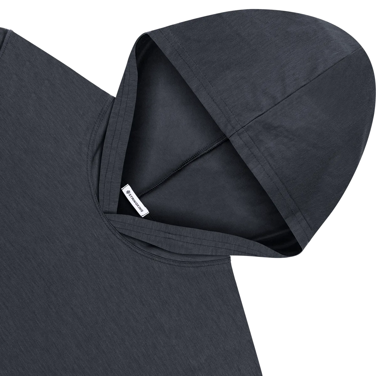StringKing Men's FlexStyle Lightweight Hoodie - Relaxed Fit, India Ink, Detail