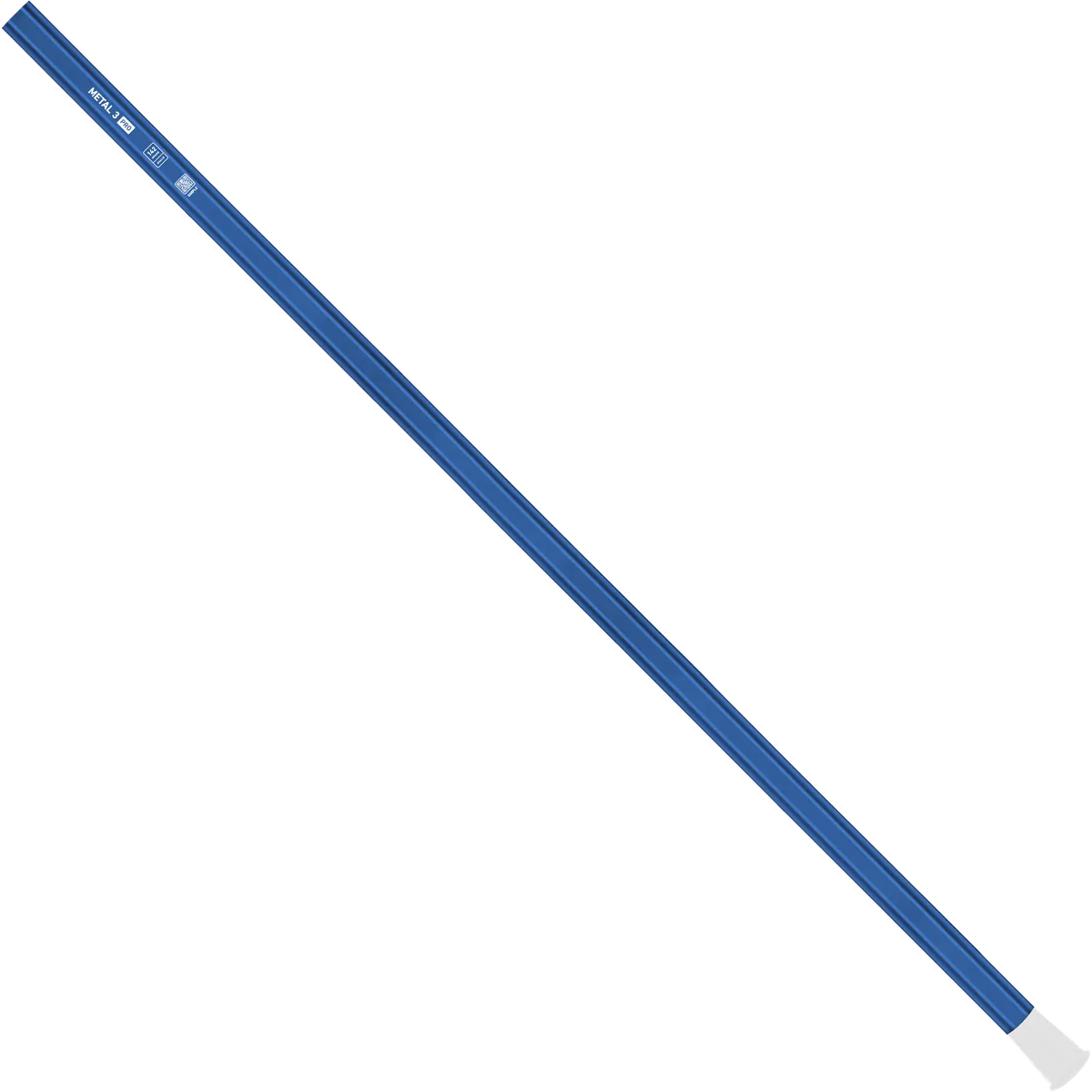 StringKing Metal 3 Pro Goalie - 142 Grams, Royal, Full Length, Angled, Left Side, With Butt End
