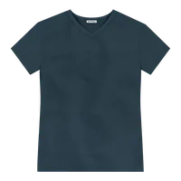 StringKing Men's FlexTech Short Sleeve V-Neck T-Shirt - Sharp Fit, Navy, Front