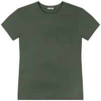 StringKing Men's Pima Jersey Pocket Tee - Sharp Fit, Moss, Front