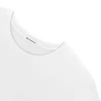 StringKing Women's Pima Terry Tee - Sharp Fit, White, Detail