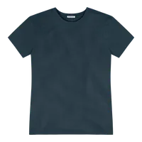 StringKing Men's Pima Cotton Short Sleeve Crewneck T-Shirt - Sharp Fit, Navy, Front