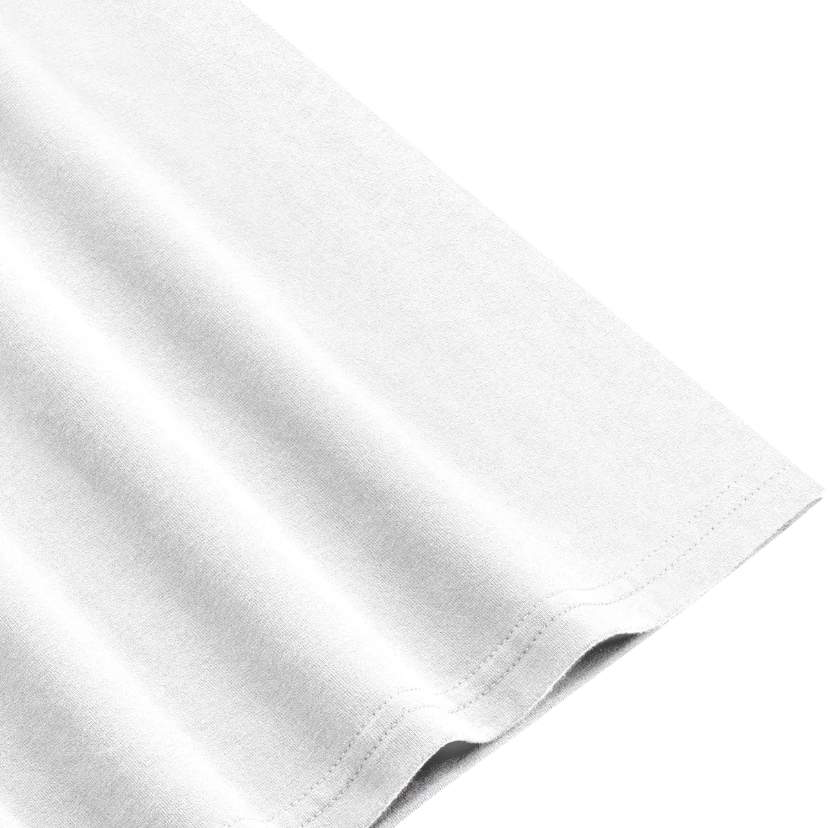 StringKing Men's Heavy Pima Cotton V-Neck T-Shirt - Sharp Fit, White, Fabric