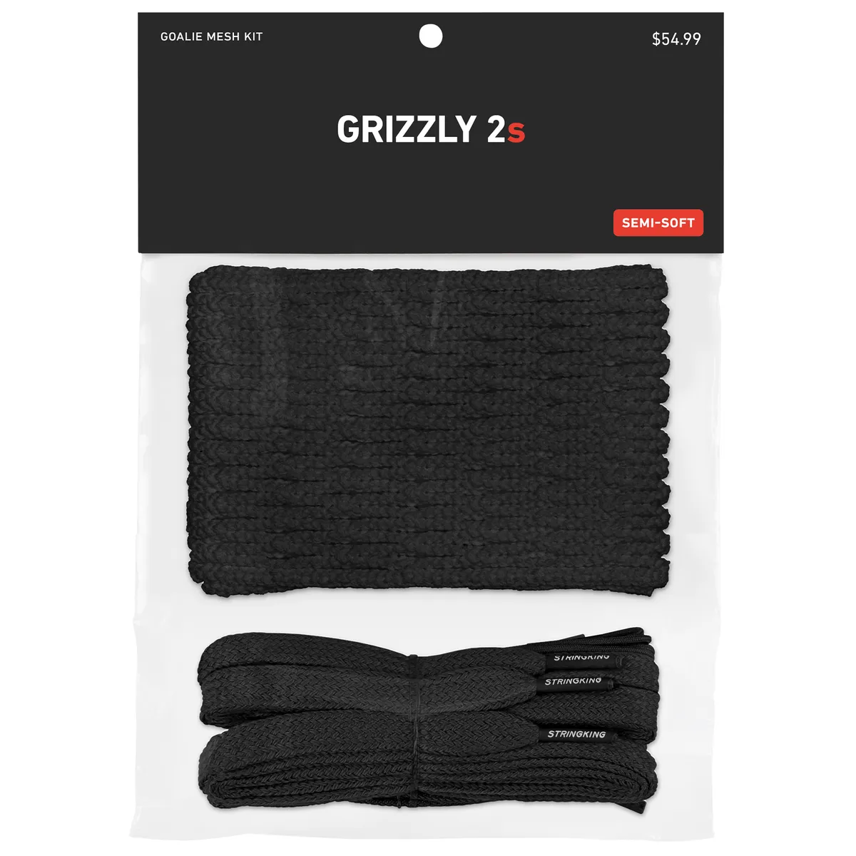 StringKing Grizzly 2 - Grizzly 2s, Mesh Kit, Black, Packaged