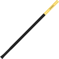 StringKing Composite 2 Pro Faceoff Bottom Lever - 175 Grams, Black / Yellow, Full Length, Angled, Right Side, With Butt End
