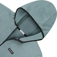 StringKing Men's Polartec Fleece Full Zip Hoodie Pro - Sharp Fit, Slate, Detail