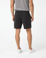 StringKing Men's Polartec Fleece Shorts - Relaxed Fit, Meteorite, Full Back - Human Model - Chest to Feet