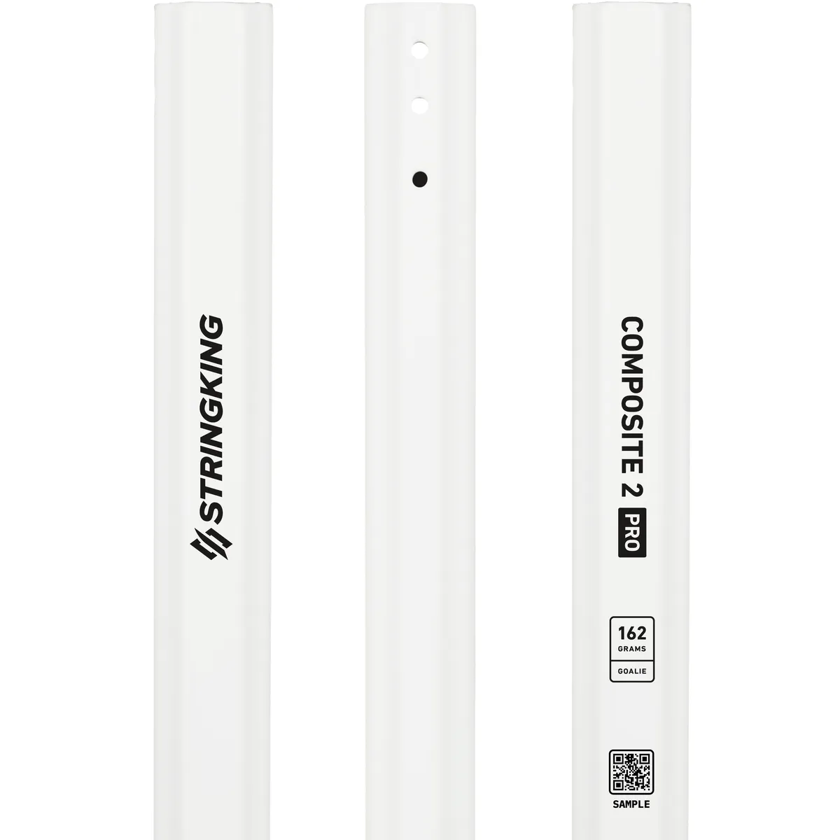 StringKing Composite 2 Pro Goalie - 162 Grams, White, Top Section, Right, Front, Left