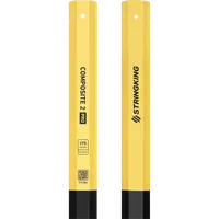 StringKing Composite 2 Pro Faceoff Bottom Lever - 175 Grams, Black / Yellow, Top Section, Vertical, Right, Left