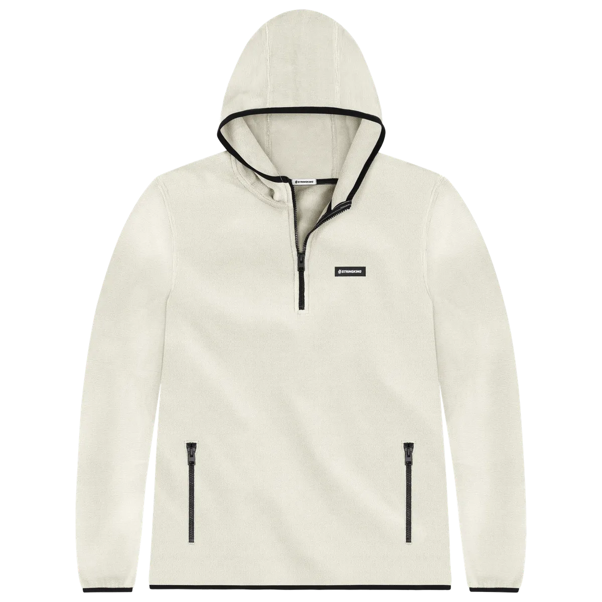 StringKing Men's Polartec Fleece Quarter Hood Pro - Sharp Fit, Jet Stream, Front