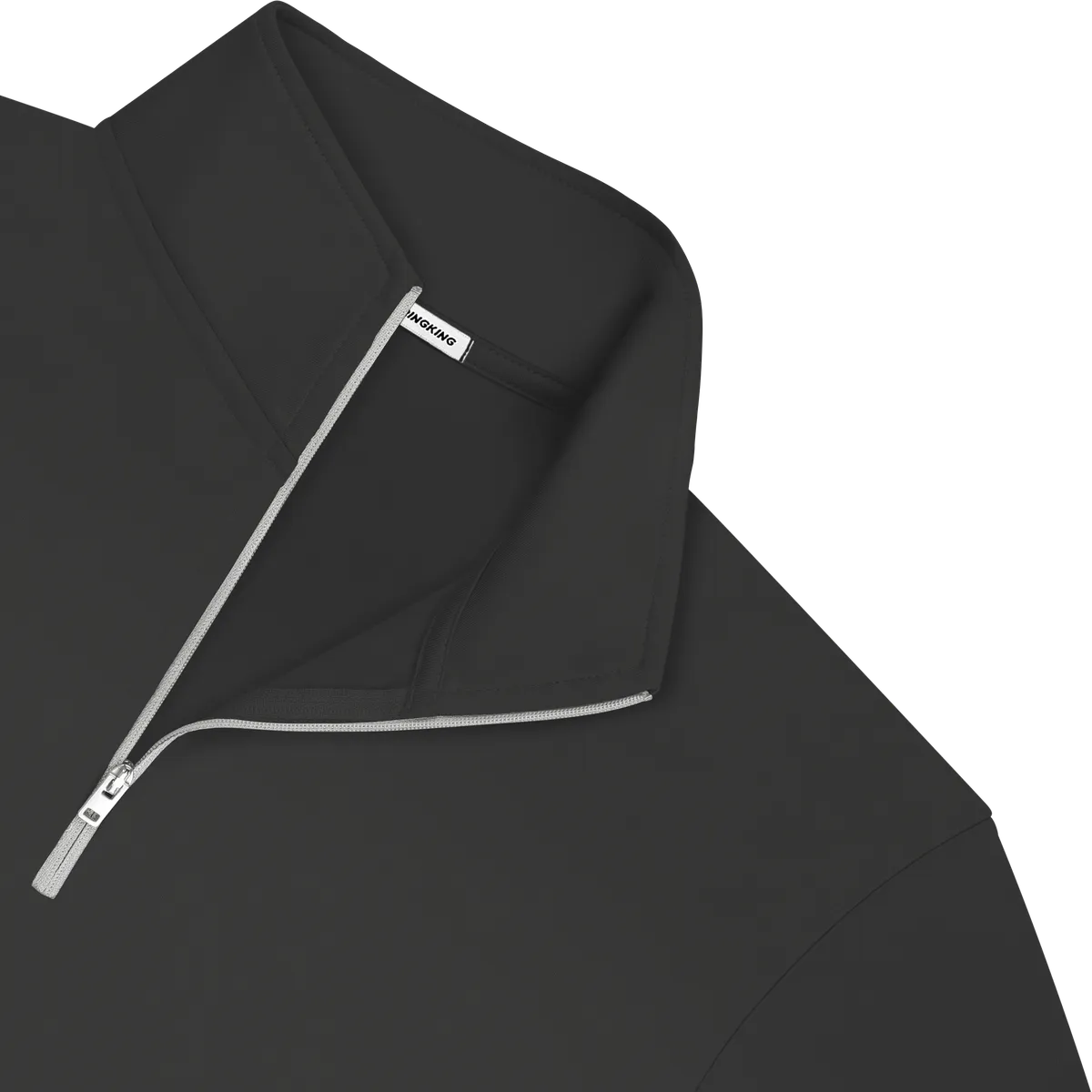 StringKing Men's StayWarm Quarter Zip - Relaxed Fit, Black, Detail