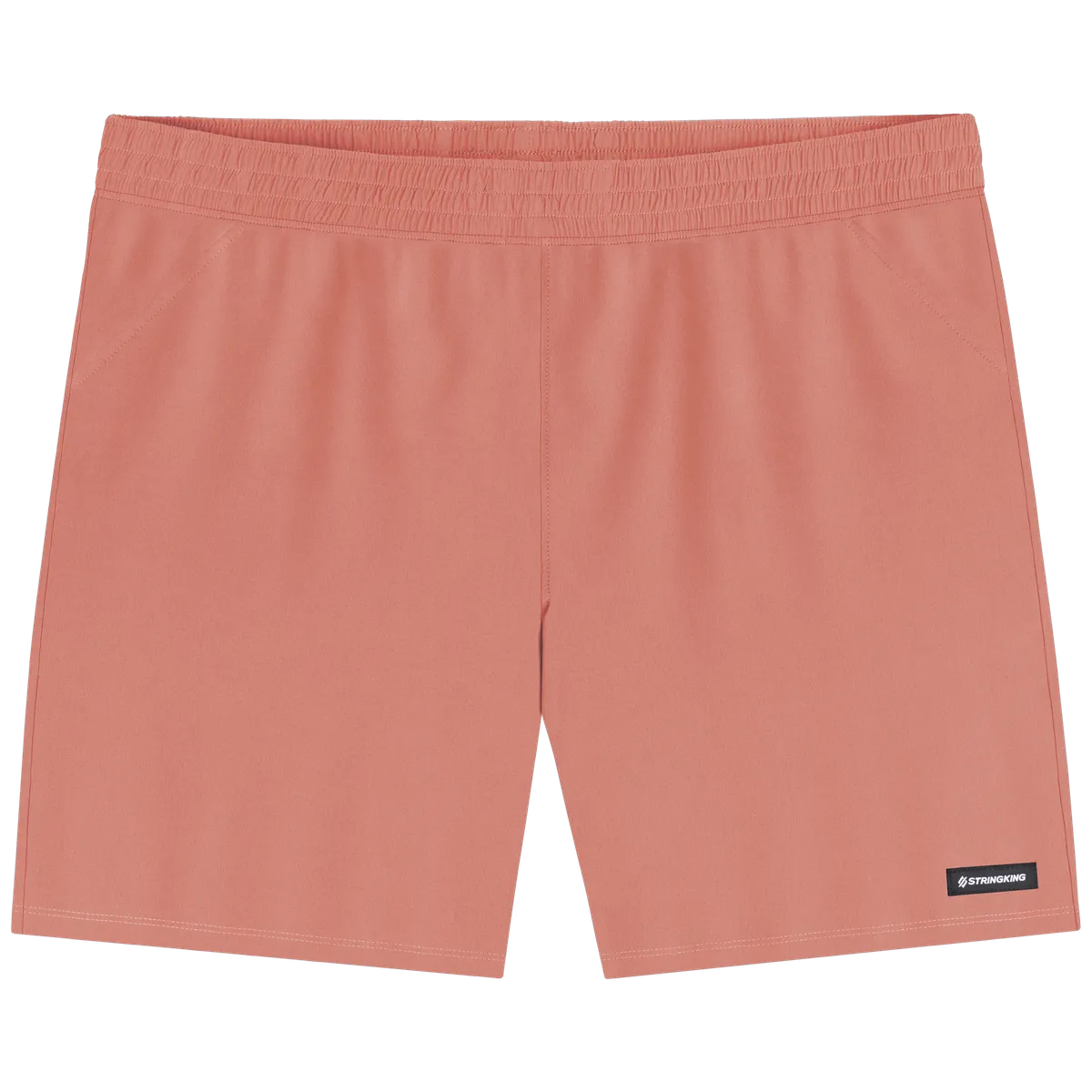 StringKing Men's Nylon Game Shorts - Relaxed Fit, Crabapple, Front
