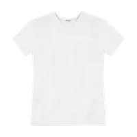 StringKing Men's Pima Cotton Short Sleeve V-Neck T-Shirt - Relaxed Fit, White, Front