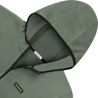 StringKing Men's Polartec Fleece Full Zip Hoodie Pro - Sharp Fit, Avenue Green, Detail