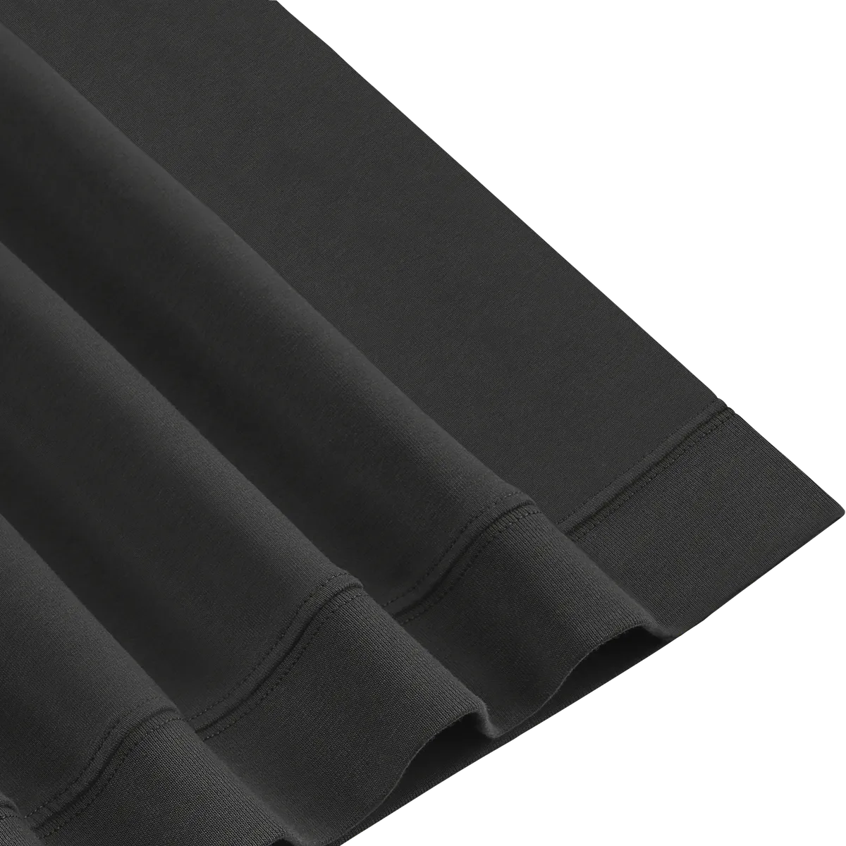 StringKing Men's Pima Terry Crew Sweatshirt - Sharp Fit, Black, Fabric