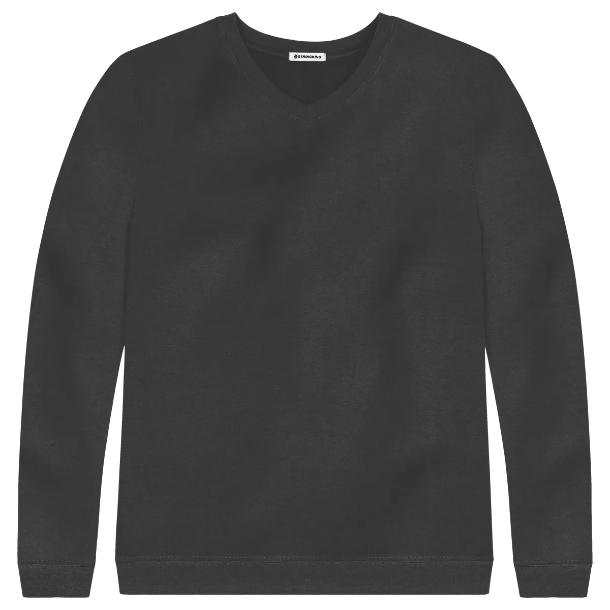 Men s Pima Cotton V Neck Sweatshirt StringKing