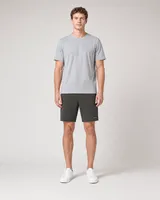 StringKing Men's Pima Terry Shorts - Relaxed Fit, Peat, Full Front - Human Model