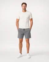 StringKing Men's Pima Jersey Tee - Sharp Fit, Tofu, Full Front - Human Model