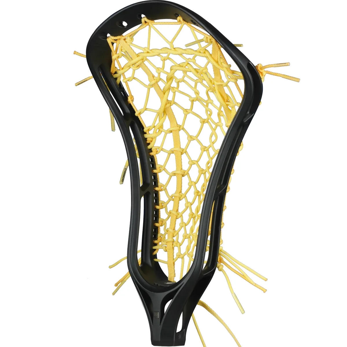 StringKing Women's Legend - Strung, Mid, Tech Trad, Black / Yellow, Strung, Angled Front