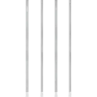 StringKing Starter Goalie Shaft - 30″, Silver, Full Length, Vertical, Right, Front, Left, Back