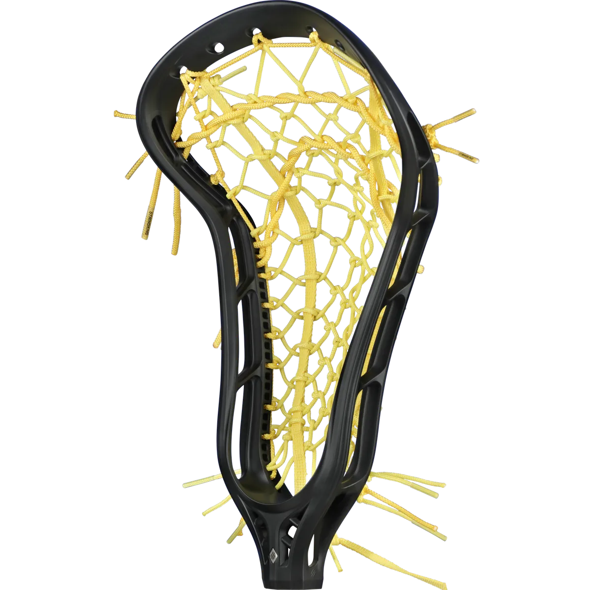 StringKing Women's Mark 2 Offense - Strung, High, Tech Trad, Black / Yellow, Strung, Angled Front