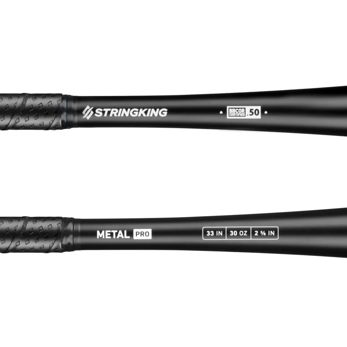 StringKing Metal Pro BBCOR - Drop 3, 33" / 30 oz, Black, Bat Details, Horizontal