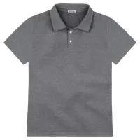 StringKing Men's FlexTech Short Sleeve Polo - Relaxed Fit, Heather Gray, Front