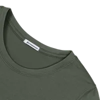 StringKing Women's FlexStyle Long Sleeve Crewneck T-Shirt - Sharp Fit, Thyme, Detail