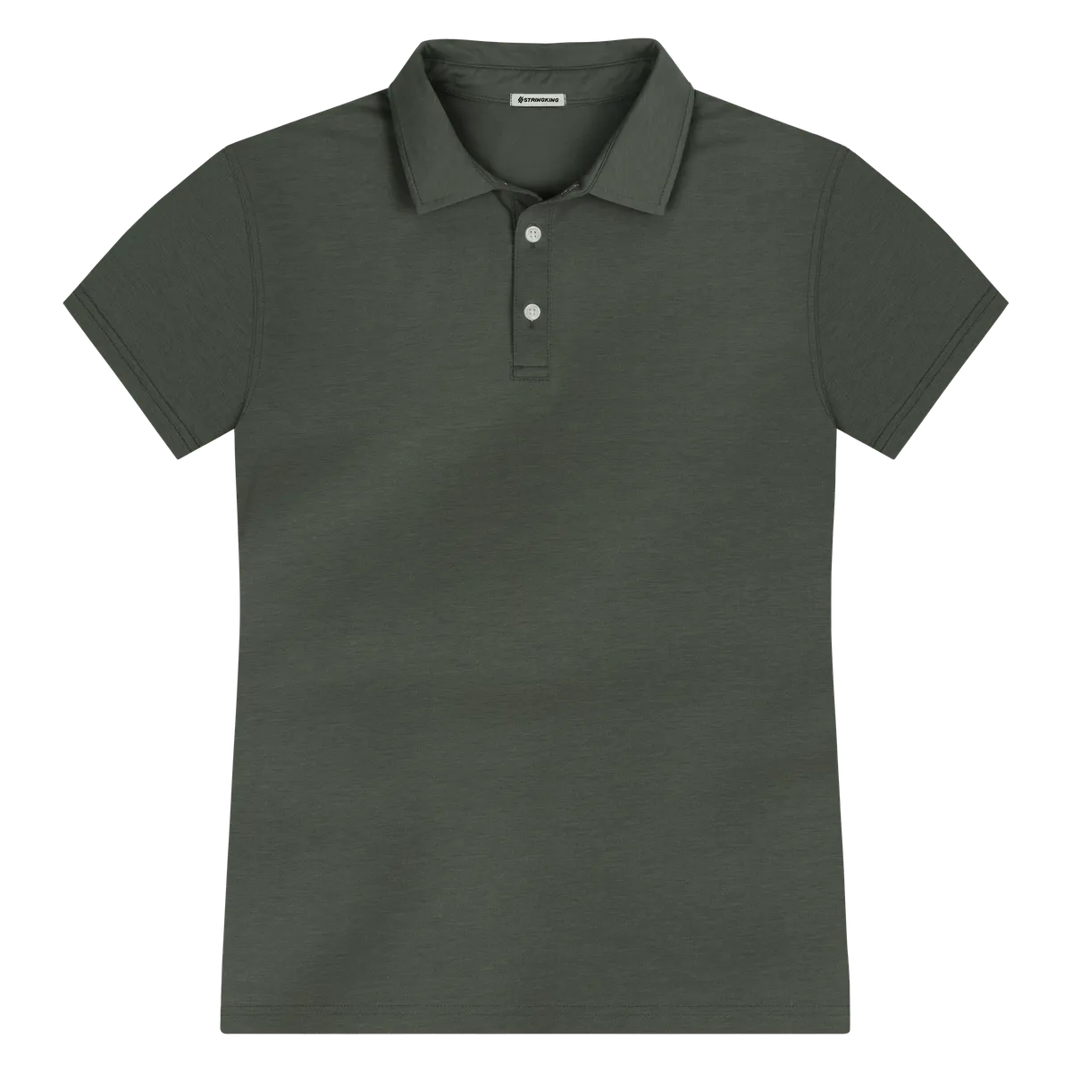 StringKing Men's FlexStyle Short Sleeve Polo - Sharp Fit, Thyme, Front