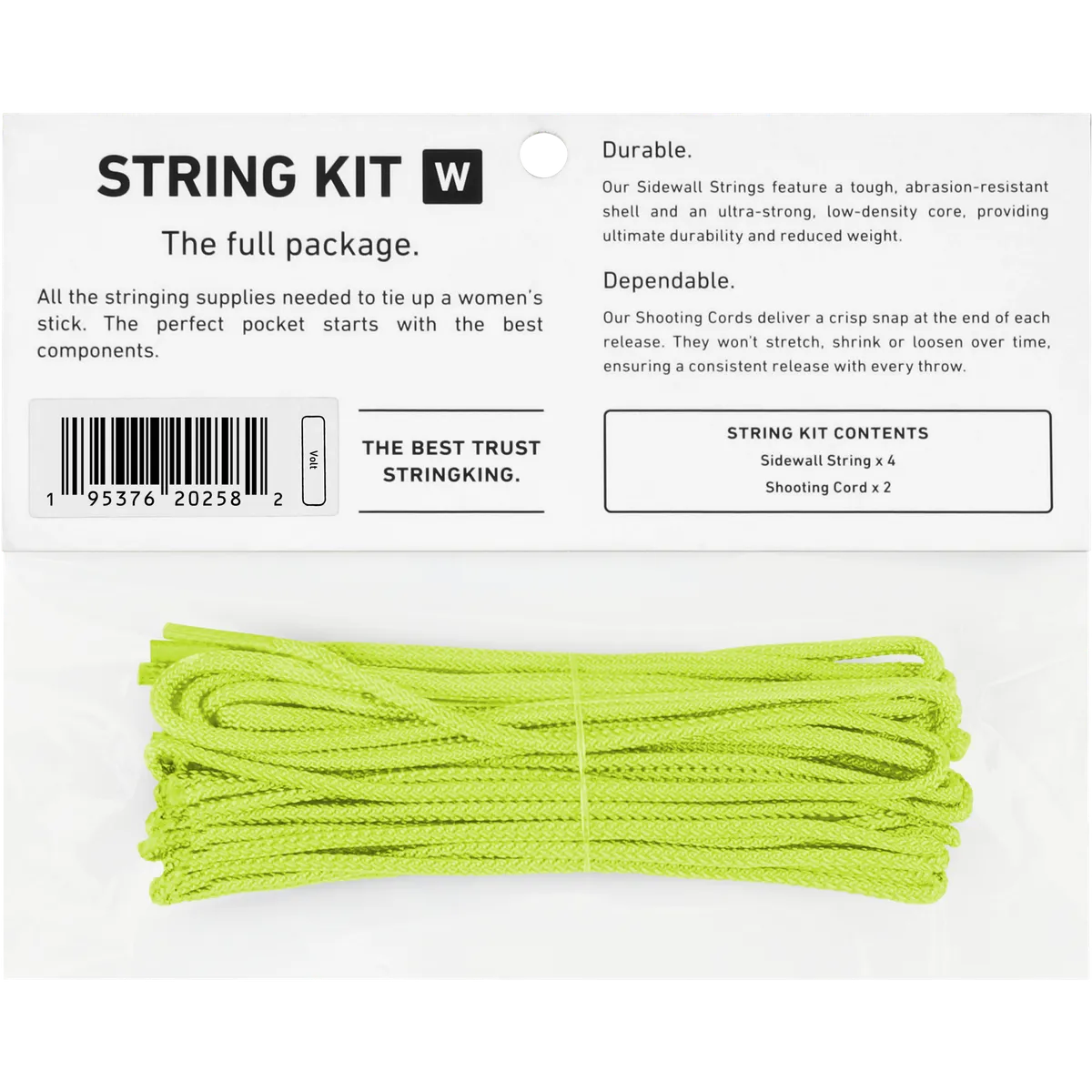 StringKing Women's String Kit - String Kit, Volt, Packaged, Back