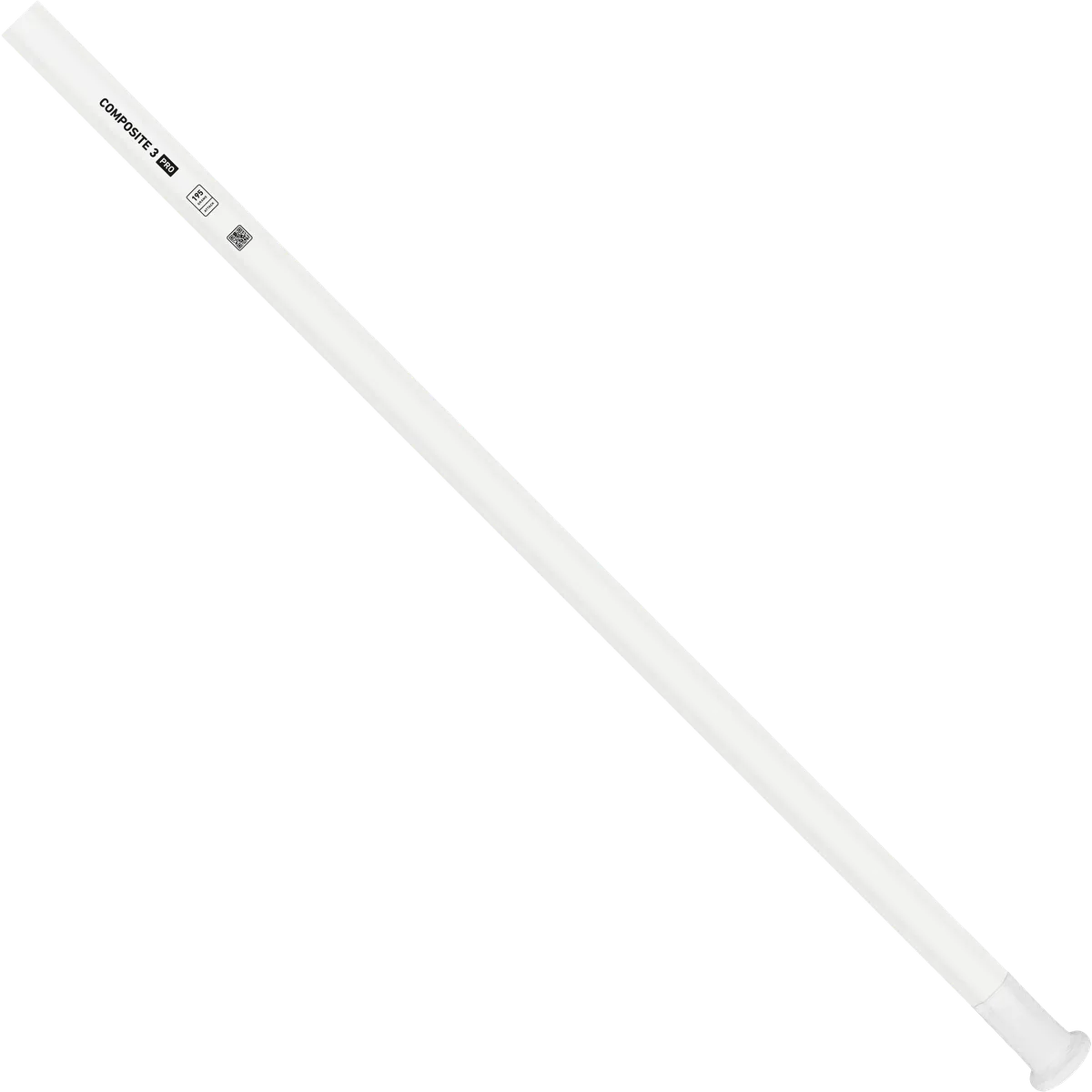 StringKing Composite 3 Pro Attack - 195 Grams, White, Full Length, Angled, Left Side, With Butt End