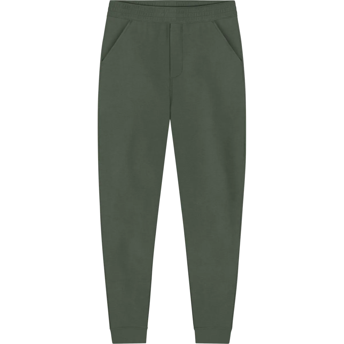 StringKing Men's Pima Terry Sweatpants - Sharp Fit, Moss, Front
