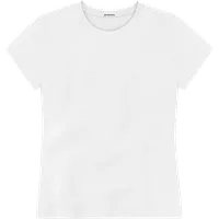 StringKing Women's Pima Jersey Tee - Relaxed Fit, White, Front