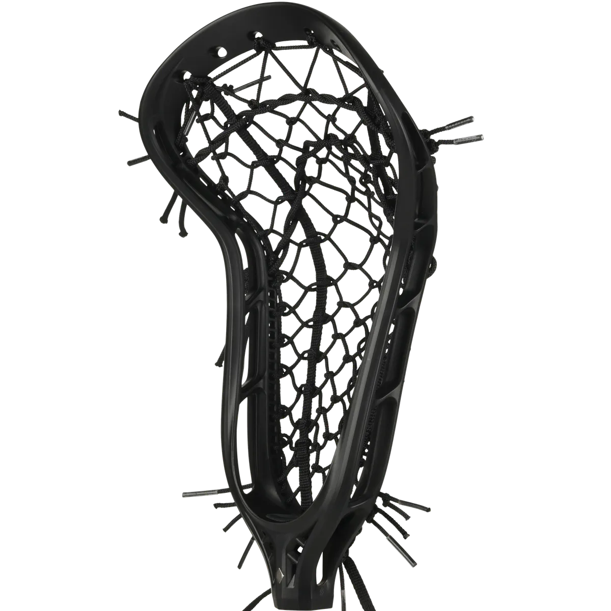 StringKing Women's Mark 2 Defense - Strung, Mid, Tech Trad, Black / Black, Strung, Angled Front