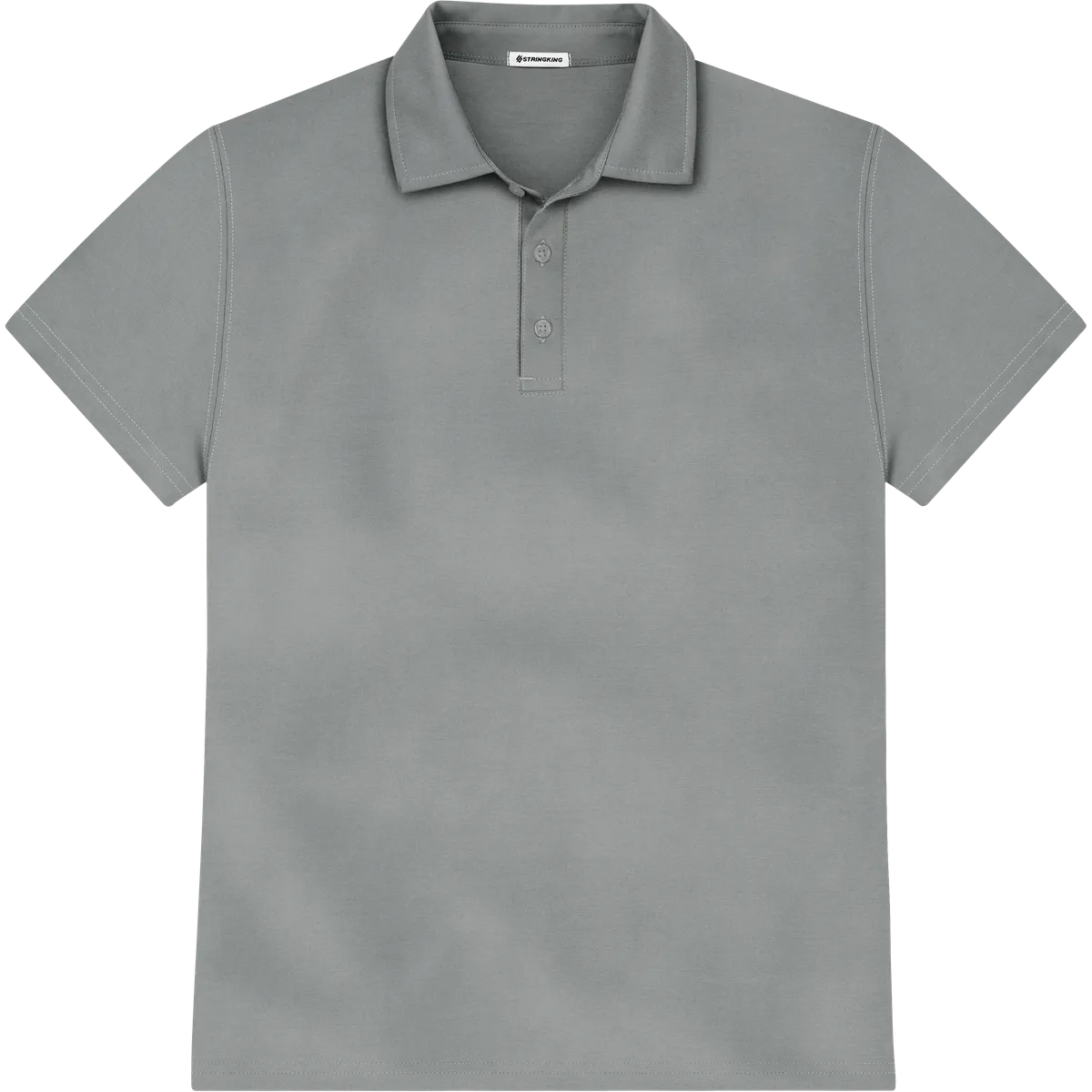StringKing Men's StayCool Polo - Relaxed Fit, Gray, Front