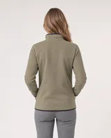 StringKing Women's Polartec Fleece Full Zip with Pockets - Sharp Fit, Mermaid, Full Back - Human Model - Top of head to Mid-thigh