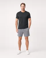 StringKing Men's StayWarm Tee - Sharp Fit, Black, Full Front - Human Model