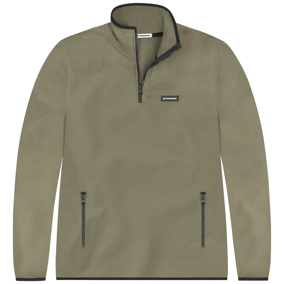 StringKing Men's Polartec Fleece Quarter Zip Pro - Sharp Fit, Mermaid, Front