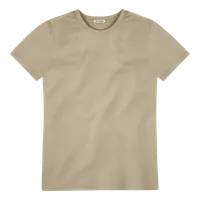 StringKing Men's Pima Cotton Short Sleeve Crewneck T-Shirt - Sharp Fit, Warm Khaki, Front