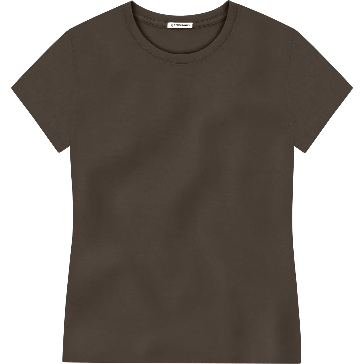 StringKing Women's Pima Jersey Tee - Sharp Fit, Wren, Front