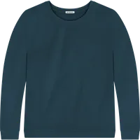 StringKing Men's Pima Terry Crew Sweater - Relaxed Fit, Navy, Front