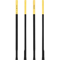 StringKing Composite 2 Pro Faceoff Bottom Lever - 155 Grams, Black / Yellow, Full Length, Vertical, Right, Front, Left, Back
