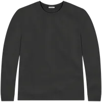 StringKing Men's Pima Jersey Long Sleeve Tee - Sharp Fit, Black, Front