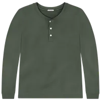 StringKing Men's Pima Terry Henley - Sharp Fit, Moss, Front