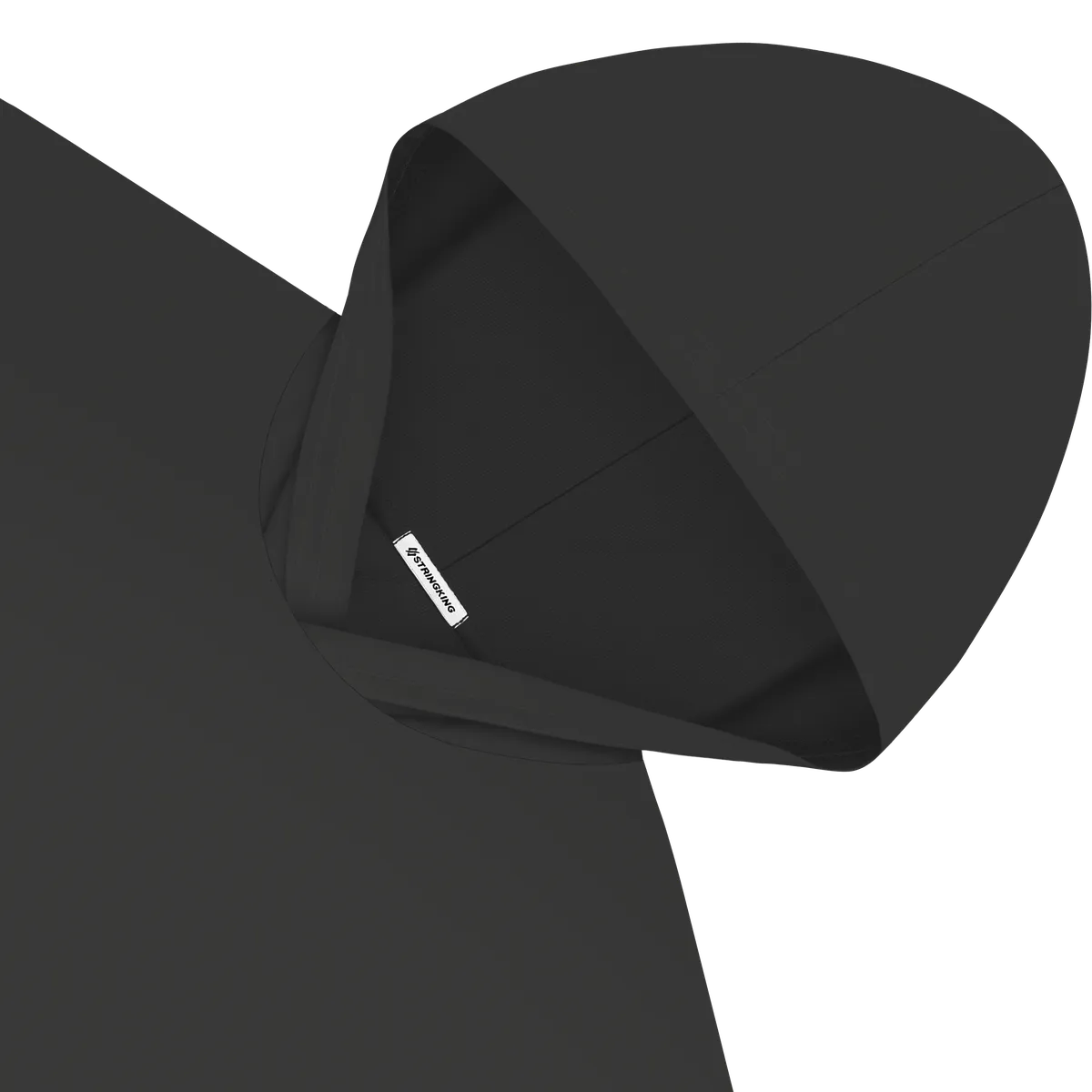 StringKing Men's StayWarm Hoodie - Sharp Fit, Black, Detail