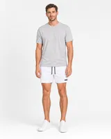 StringKing Men's Velocity Short - Sharp Fit, White, 5 inch, Full Front - Human Model