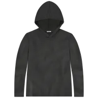 StringKing Women's Pima Cotton Lightweight Hoodie - Sharp Fit, Black, Front