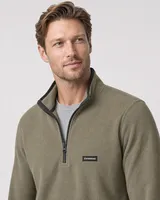 StringKing Men's Polartec Fleece Quarter Zip - Sharp Fit, Mermaid, Collar Shoulder - Human Model