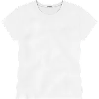 StringKing Women's Heavy Pima Cotton T-Shirt - Relaxed Fit, White, Front